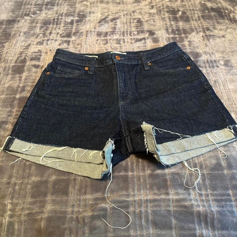 blue jean shorts